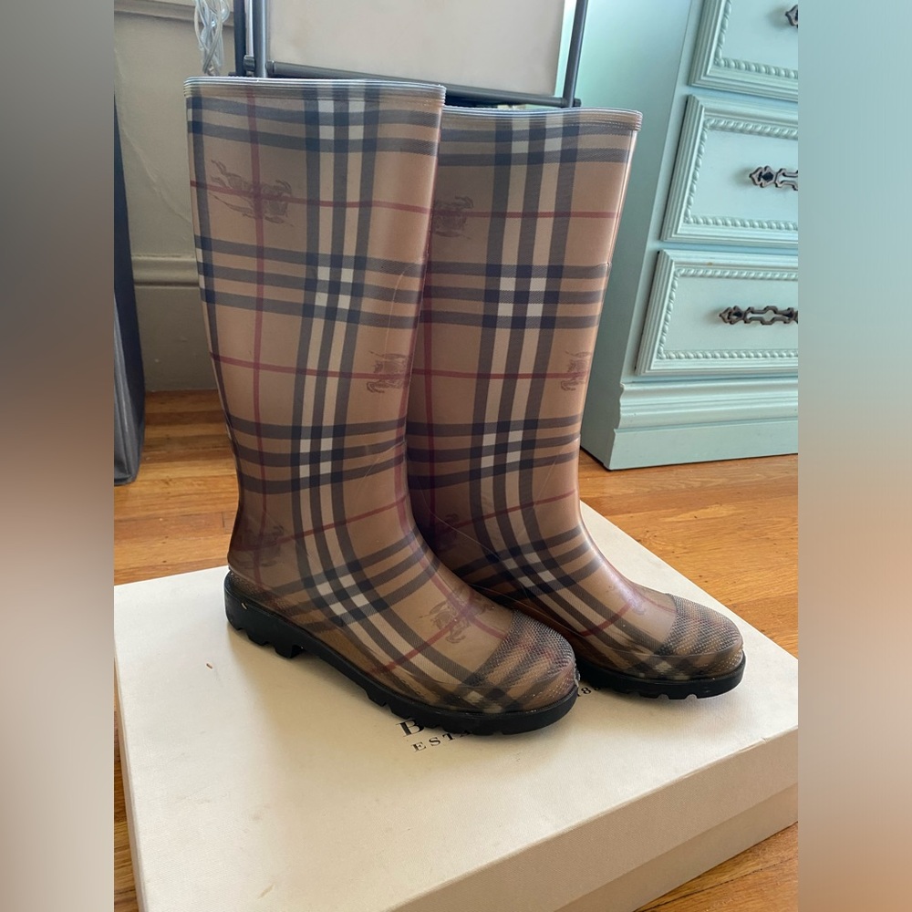 Burberry Check Rainboots